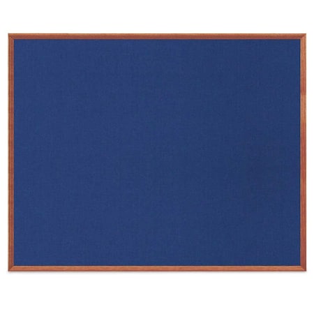 United Visual Products Wood Combo Board, 36"x24", Cherry/White Porcelain & Forbo UVDECORK3624OAK-CHERRY-WHTPORC-FORBO